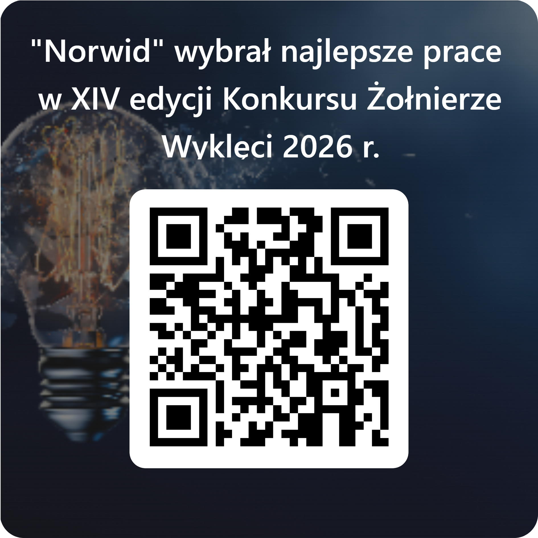 QRCode dla Norwid wybrał najlepsze prace w XIV edycji Konkursu Żołnierze Wyklęci 2026 rpng